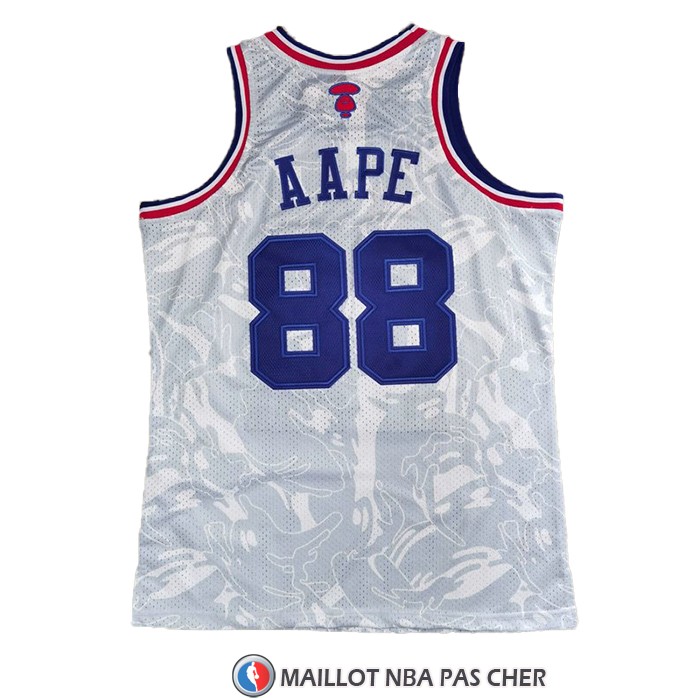 Maillot All Star 1988 Aape x Mitchell & Ness Blanc